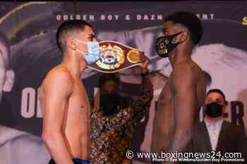 Vergil Ortiz Jr 147 vs. Maurice Hooker 147 – weigh-in results for Saturday