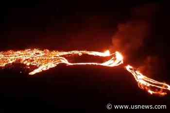 Volcano Erupts Near Iceland's Capital
