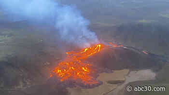 Volcano in Iceland spews lava in first eruption in 6,000 years: VIDEO