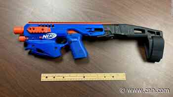 Police seize real gun disguised as Nerf toy in drug raid