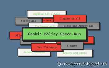 Cookie Consent Speed Running Game