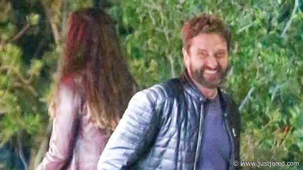 Gerard Butler Is All Smiles During Date Night with Morgan Brown