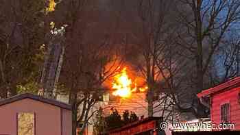 Crews respond to large fire in Livingston County