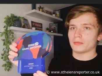 St Helens youngster Jamie scoops BBC Young Reporters of the Year award - St Helens Reporter