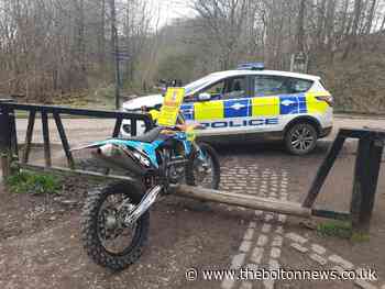 Off-road bike seized in police crackdown at Drinkwater Park