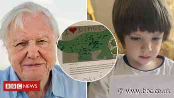 Sir David Attenborough answers dinosaur query from Otis, 4