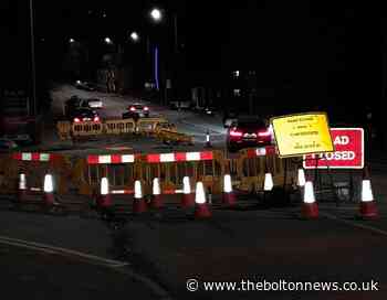Motorists ignore closed road signs on key Bolton route - The Bolton News