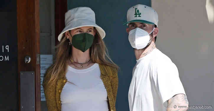 Adam Levine & Wife Behati Prinsloo Pick Up Lunch to Go in Montecito