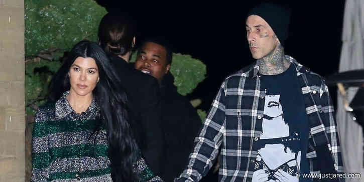 Kourtney Kardashian & Travis Barker Hold Hands on Second Date Night at Nobu in a Row
