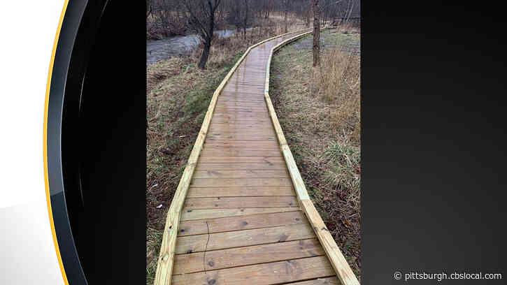 New Boardwalk Installed In Frick Park’s Nine Mile Run