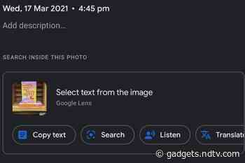 Google Photos App Gets Integrated Lens Features to Scan Saved Images