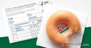 Krispy Kreme offers free doughnuts to people who are vaccinated, for the rest of 2021     - CNET
