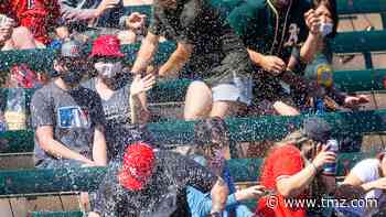 MLB Player Rips Foul Ball Into Fan's Beer, Wild Photos Capture Moment of Impact!