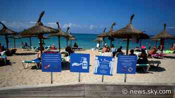 COVID-19: Holidaying abroad will mean a £5k fine under new coronavirus laws set to come in next week - Sky News