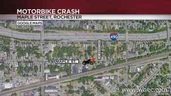 Dirt biker injured in crash with pickup truck on Maple Street