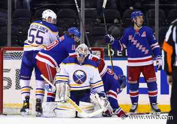 Sabres match team's longest winless streak in loss to Rangers; Hutton injured