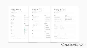 Notion Planners - Plan your day, week and month in Notion