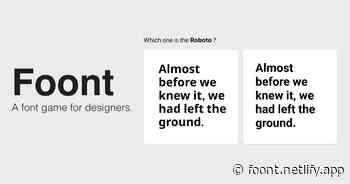 Foont - A font game for designers
