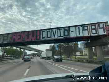 The 'Be Someone' sign now reads 'COVID-1984'