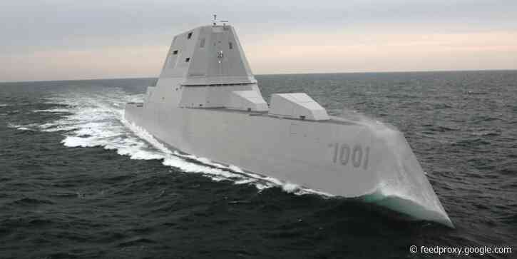 The US Navy's giving a stealth Zumwalt destroyer control of drone ships and aircraft for a future naval combat experiment
