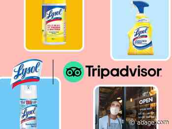 Tripadvisor teams up with Lysol to help entice travel booking