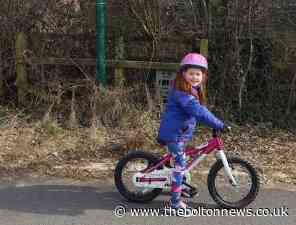 The 6-year-old Horwich girl who is cycling 70 MILES in March