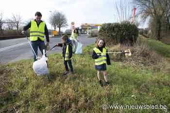 Gezinsbond Loppem ruimt zwerfvuil op