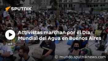 Activistas marchan por el Día Mundial del Agua en Buenos Aires - Sputnik Mundo