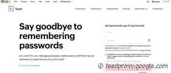 Zoho Vault password manager