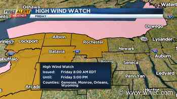 First Alert Weather: Yellow Alert issued for strong winds Friday