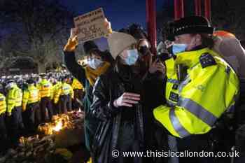 Met Police accused banning London protest after Everard vigil