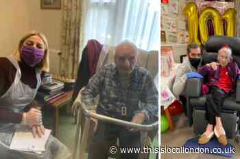 Covid: care home residents reunite with loved ones