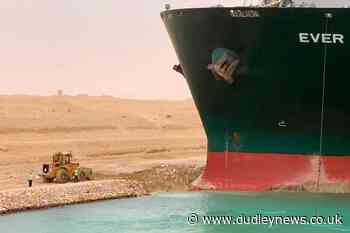 Suez Canal blocked after large cargo ship turns sideways - Dudley News