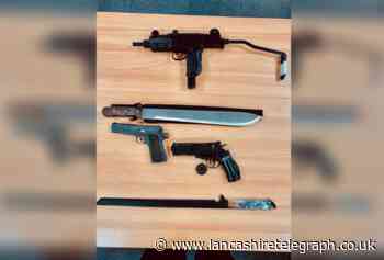 Weapons seized during Blackburn house raids