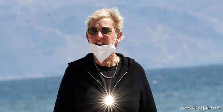 Ellen DeGeneres Takes Walk on Beach With Friend Before Portia de Rossi's Emergency Surgery