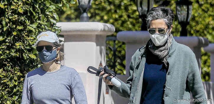 Jodie Foster & Wife Alexandra Hedison Go For a Walk with Their Dog