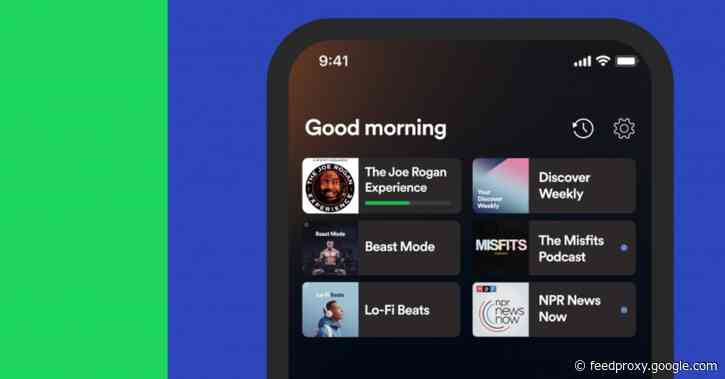 Spotify updating iOS/Android app home screens with recently played, discover, and podcasts