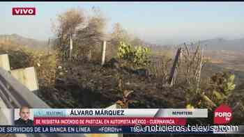 Se mantienen maniobras para controlar incendio en la México-Cuernavaca - Noticieros Televisa