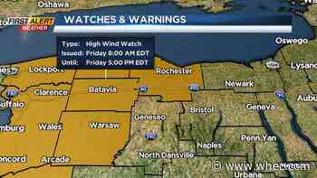 Yellow Alert Friday for strong winds
