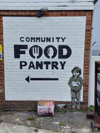 'Banksy'-style artwork appears at community food pantry in Winchester - Daily Echo