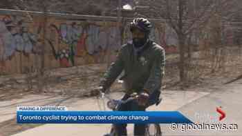Toronto man dedicates his time to keeping cyclists safe | Watch News Videos Online - Globalnews.ca