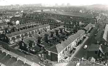Aerial view of Queen's Park and Shadsworth flats in Blackburn