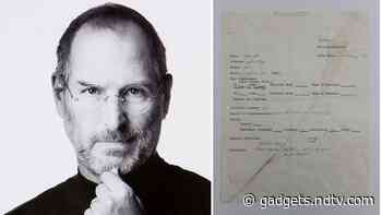 Steve Jobs’ 1973 Handwritten Job Application Sells for GBP 162,000 at an Auction