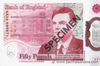 Alan Turing banknote will enter circulation from June 23 - Barrhead News