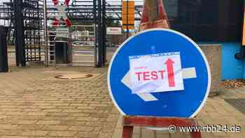 Corona-Testzentrum in Guben: Bezahlung von Tests für Grenzpendler ungeklärt - rbb24