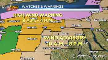 First Alert Weather: Some thunder, strong winds Friday