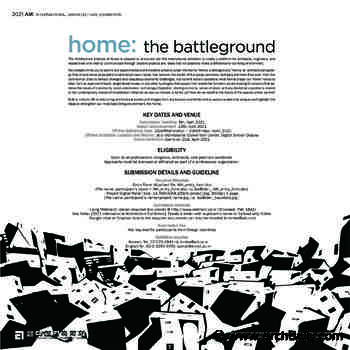 2021 AIK International Architecture Exhibition - ArchDaily