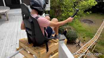 Teen builds roller coaster in backyard. Mom says it's not permanent