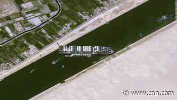 Efforts continue to dislodge huge vessel blocking one of world's busiest waterways