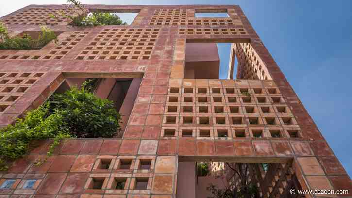 Vo Trong Nghia Architects wraps Bat Trang House in perforated ceramic brick facade
